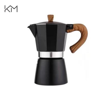 China WITH LID High Quality Professional Classic Stovetop Espresso Coffee Maker Hot Selling Aluminum Italian Mocha Coffee Pot for sale