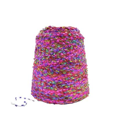 China CROCHET CHAB NEW SUMMER YARN CHEAP PRICE NM4.2 5.3 100% BRIGHT POLYESTER TOOTHBRUSH YARN for KNITTING SWEATER for sale