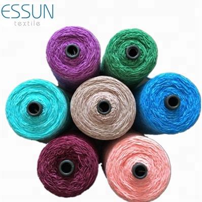 China Bright And Dyed Colorful Chenille Bulky Yarn Anti-bacteria 4.5nm 100% Polyester Raw White On Plastic Cone For Chenille Sweaters for sale