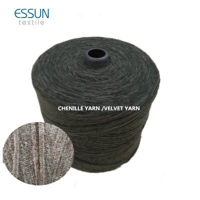 China 100% dty polyester filament chenille yarn Nm3.5 and Nm4 and Nm4.5 and Nm6.5 anti-pilling cheapest price best quality showed on alibaba for sale