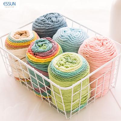 China 2021-2022 POPULAR RAINBOW YARN 100 GRAMS 193 METERS 45%SOFT COTTON 55% ACRYLIC HAND KNITTING YARN high temperature resistant 2021-2022 for sale