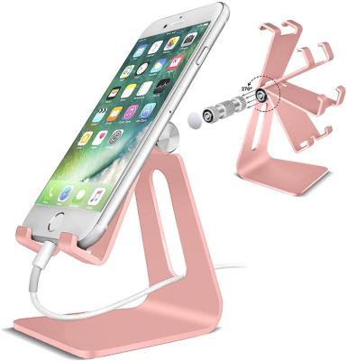 China Dual Adjustable Aluminum Foldable Mobile Phone Holder Stand For IPhone Tablet All Mobile Phones for sale