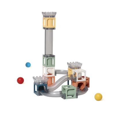 China DIY TOY High Quality Children Building Block Sets Ball Slide Building Assembly Magnetic Blocks for sale