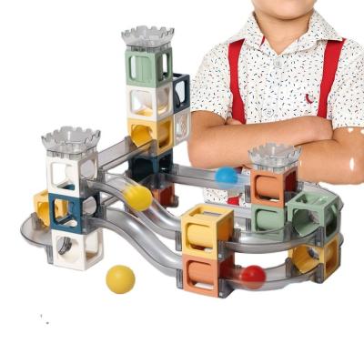 China DIY TOY Kids Assembled Light Track Magnetic Track New Promotion Hot Style Toy Magnetic Pipe Building Block for sale