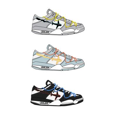 China Cushioning Sneakers Custom Print Casual 2022 Men Running Shoes Breathable Outdoor Sports for sale