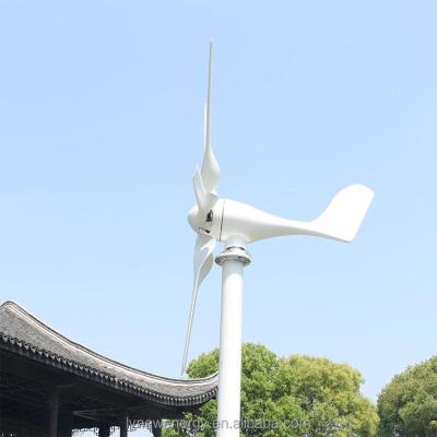 China Wind Power Generation Horizontal Wind Turbine Generator For Home 1kw 12v 24v CE SC 3 Phase Permanent Magnet Generator 3 Blades 20 Years for sale