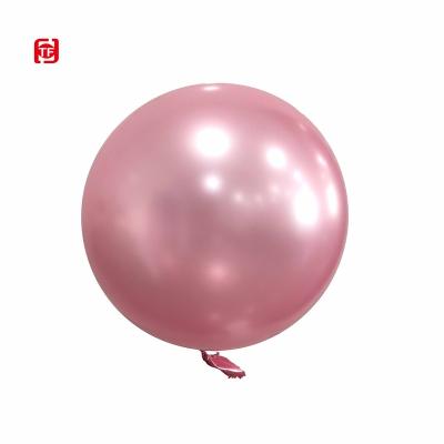 China TF Wedding New Hottest Metallic Colorful Bobo Balloons TPU Chrome Balloon Sphere Balloons Seamless Pink 18inch 22inch and 32inch for sale