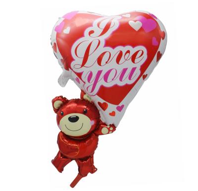 China 2019 Gift Toy TF Valentine's Day Party Supplies Foil Balloons Wedding Balloon Helium Balloons Support I Love You Heart Shape Engagement for sale