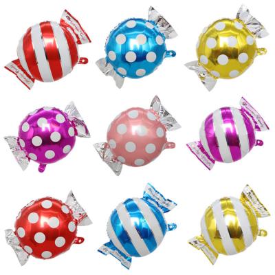 China Toy Wholesale Customized Promotional Colorful Candy Shape Lollipop Helium Foil Balloon for Children's Day Theme Happy Birthday Party Decoration for sale