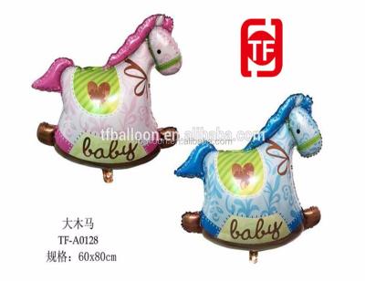 China Other Large Horse Aluminum Foil Balloon Wooden Happy Birthday Balloons Custom Foil Balloons for sale