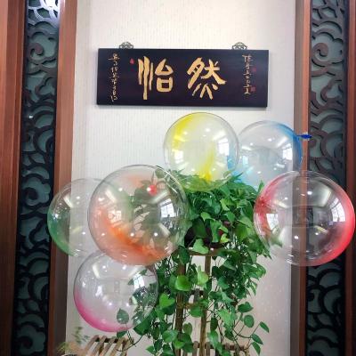 China Gift Toy 2019 New Arrive New Design 18inch 24inch 36inch Bobo Shape Crystal Balloon Transparent Bubble Balloon for sale