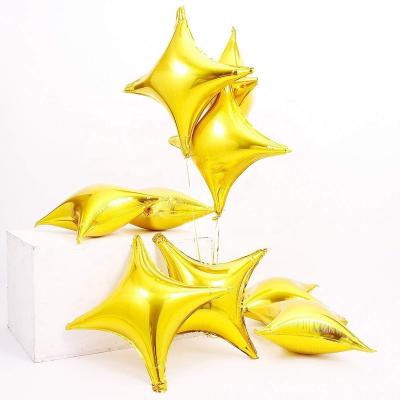 China Self Sealing TF Star Shape Foil Mylar Balloon Quadrilateral Four Angle Star Balloons For Birthday Party Wedding Decoration Balloons 10, 26 Inch for sale