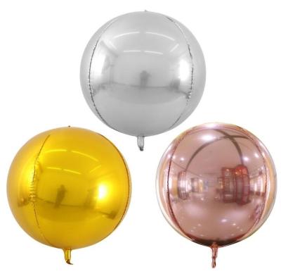 China Hot Toy Gift! Large Size Sky City Party Wedding Decoration New 10/20/30 Inch 4D Round Shape Foil Balloons for sale