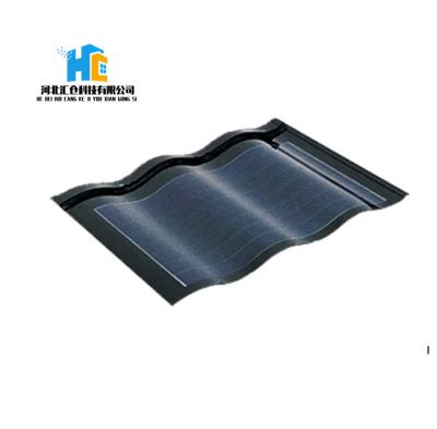 China New Design 30w Glass Solar Roof Tiles Ground Double Mounting Roof Tile Ground Mount Solar System For Roof Building Building 158.75mmx158.75mm for sale