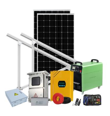 China Home Full System Package 5kw 10kw 50kw Solar Powered Solar Lighting System With Free Workers Installation for sale