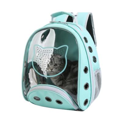 China Pet Capsule Space Stored Pet Carrier Backpack Breathable Durable Bag Cat Carrier Portable Color Space Transparent Bag for sale