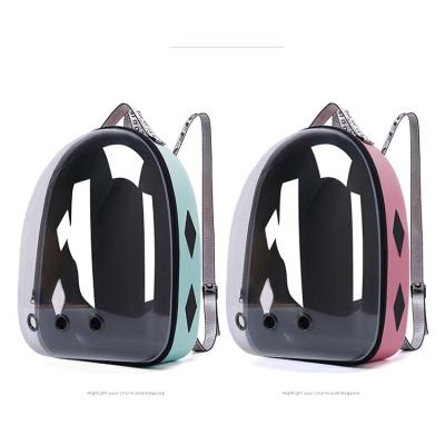 China Luxury Portable Stocked Airplane and Car Travel Bag Dog Carriers Bubble Cat Pet Carrying Bag Soft Side for sale