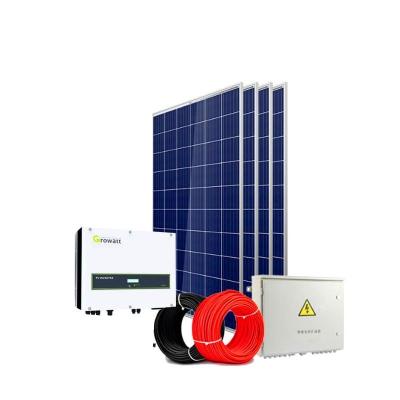 China Home Hot Sale 2kw 3kw 5kw 10kw 15kw 20kw On-Grid Solar Power System 5kw Home Grid Link Solar Systems for sale