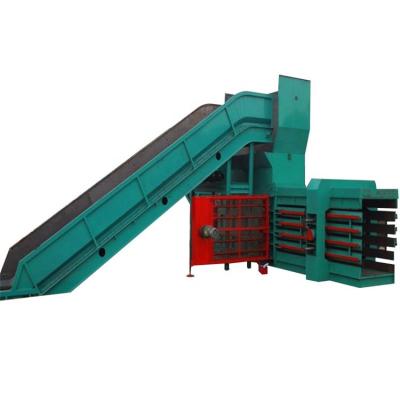 China Food waste paper compress press machine scrap paper baler price for sale