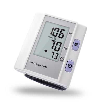 China Plastic China-made Cheap Elder Digital Wrist Blood Pressure Monitor Heart Rate Blood Pressure Tester for sale