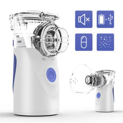 China For commercial & Ultrasonic Portable Rechargeable Home Use Medical Equipment Manufacturer Mini Mesh Nebulizer With Face Mask for sale