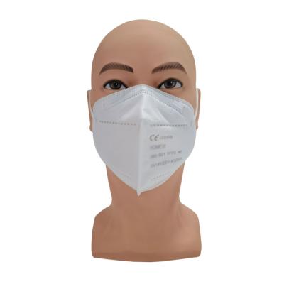 China Best Selling HMS-801 Nonwoven Fabric+Melt-blown Nonwoven Fabric+Melt-blown Face Mask 5ply CE Certificate White CE ffp2 Nonwoven Protective Respirator for sale