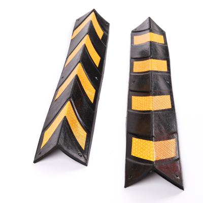 China Chinese High Impression And High Visibility 800*100*6MM Black And Yellow For Parking Parking Corner Guard for sale