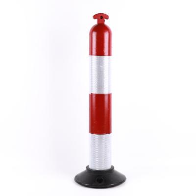 China Cheap Durable Road Safety Equipments Warning Sign Post Size: 85CM Base Width: 28CM for sale