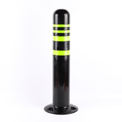 China Elastic Column Divider Warning Column Fixed Reflective Warning Column TPU Post Size: Base 80CM Width: 28CM for sale