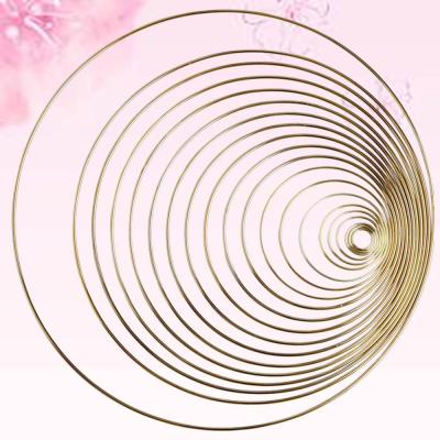 China Metal Buckles Large Metal Circle Wreath Gold Macrame Floral Craft Rings for Crafts Making Decor, Dream Catcher and DIY Wall Hanging for sale