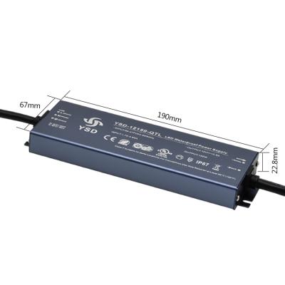 China Constant Voltage Led Lighting Waterproof Outdoor Power Supply 12V 12.5A 150W IP67 LED Power Supply for sale