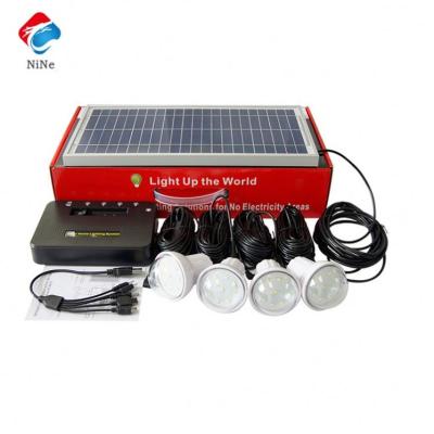 China 10W 44.4Wh DC Mini Solar Home Lights Indoor Home House System Kit for sale