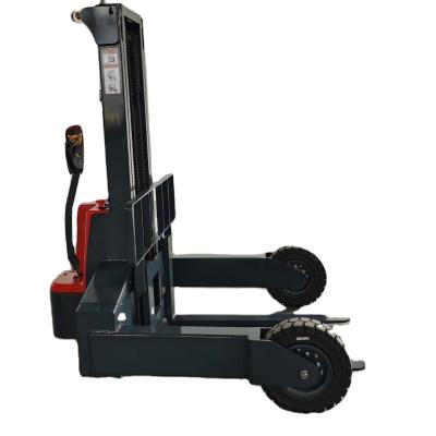 China Building Material Shops 1ton Stacker , 1.5ton Electric Pallet Stacker Rough Terrain Forklift for sale