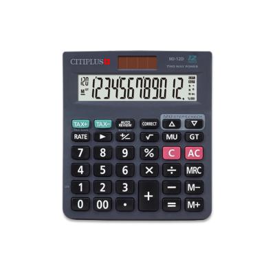 China Other 2022 MJ-12D Wholesale Price Desktop Calculator with Tax 12 Digits Calculator for Financial Accounting for sale