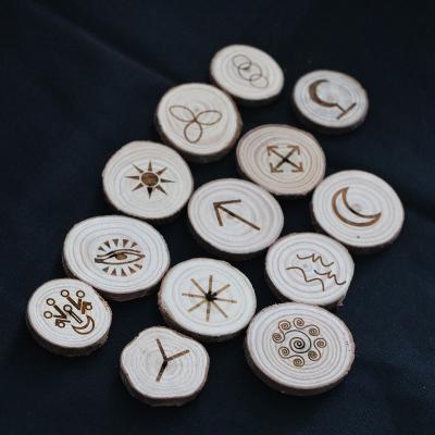 China China best seller natural wood for wooden keepsake rune set for sale