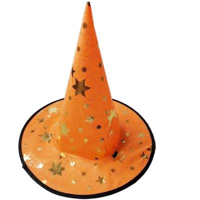 China Halloween Party Carnival Cosplay Good Quality Beauty Hat Colorful Polyester New For Halloween Party Decoration Witch Hats for sale