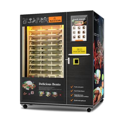 China Pre-made Food Vending Machine Hot Food Fully Automatic Smart Food Vending Machine With Heating for sale