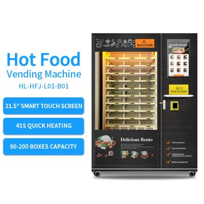 China Ready To Eat Food Meals Vending Machine Hot Food Vending Machine For Ready Meals With Heating Function for sale