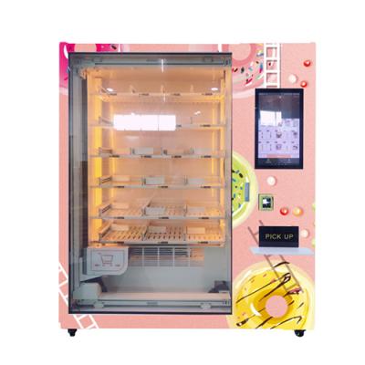 China Van de Ijskast Automatische Cupcake van het liftsysteem van de de Automaatsalade Verse het VoedselAutomaat met 21.5inch-Touch screen Te koop