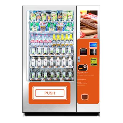 China Touch Screen Imbiss und Soda-kombinierter Automat mit Aufzug zu verkaufen