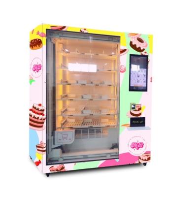 China Intelligenter Automat des Digital-Schalen-Kuchen-Automaten-Kühlschrank-kleinen Kuchens mit Aufzug zu verkaufen