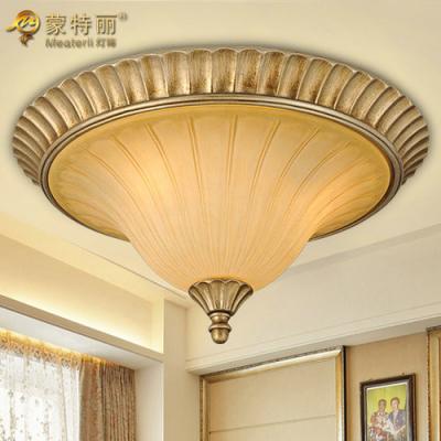 China Glass Wrought Iron Ceiling Chandelier / Resin Ceiling Lighting Fixture for sale