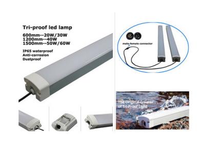 China 4 foot IP65 waterproof LED lighting fixture,IP65,PC Housing+PC Cover+Metal PCB,20W for sale