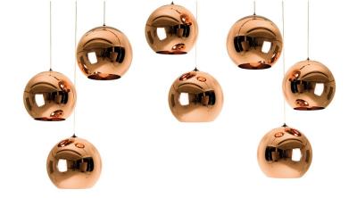 China Contemporary Modern Suspension Light Copper Pendant Light By Tom Dixon for sale