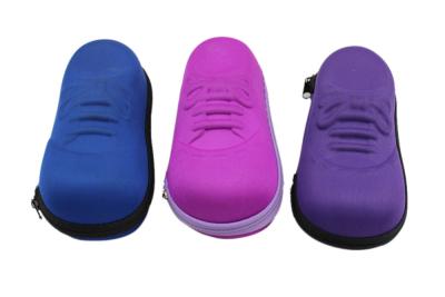 China eva zipper hot kids eyewear cases with shoes shape and light weight for sale