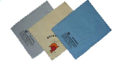 China customize microfiber eyeglass lens cleaner cloth with logo printed for sale