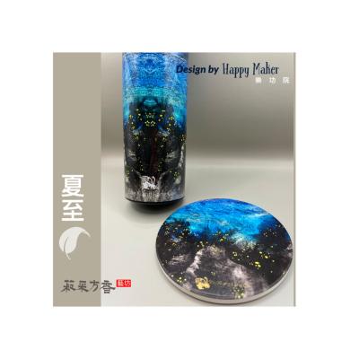 China Oriental Absorbent Coasters For Drinks for sale