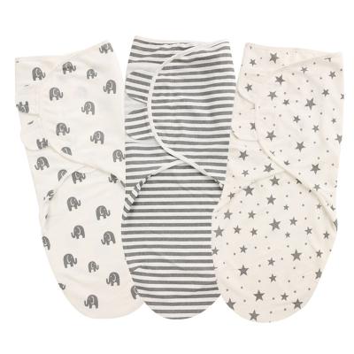 China Super Soft Anti-pilling Cotton Wrap Unisex Adjustable 100% Infant Baby Wrap Covering for sale