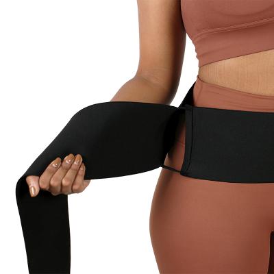 China Antibacterial Belly Sweat Sauna Customs Duty Waist Trainer Body Shaper Belt Belly Lose Weight Waist Leg Slimming Wrap for sale