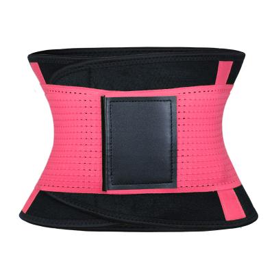 China 2021 Antibacterial Wholesale Antibacterial Embossing Belts Shaper Neoprene Sweat Shaper Waist Trainer Red Color Waist Trainer for sale